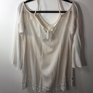 Billabong 💛 Ivory  Long-Sleeved Cover-up/Dress